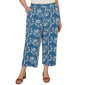 Plus Size Skyes the Limit Summer Spice Embroidery Wide Leg Pants - image 1