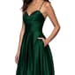 Juniors Blondie Nites Drape Neck Lamour Satin A-Line Dress - image 4