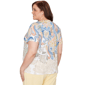 Plus Size Alfred Dunner Out Of The Blue Ombre Paisley Tee - image 2