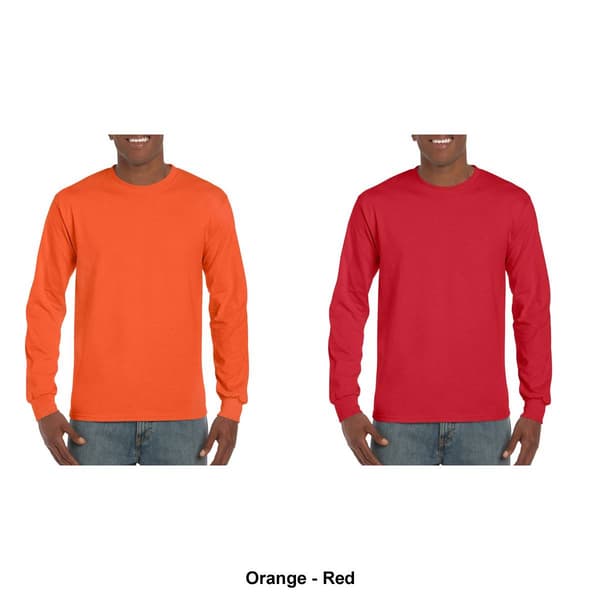 Mens Gildan® Classic Long Sleeve Ultra Cotton Crew Neck Tee