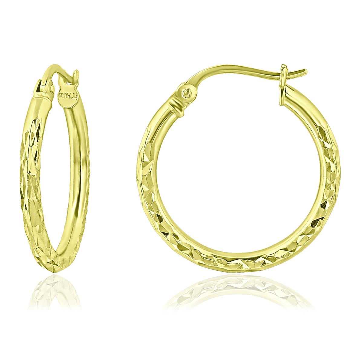 Designs by FMC Gold Plated Over Sterling Silver Hoop...