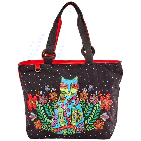 Laurel Burch Kaleidoscope Cat Tote - image 