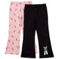 Girls (4-6x) Sweet Butterfly® 2pk. Ballerina Flared Leggings - image 2
