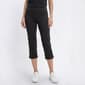 Womens Napa Valley Solid Lace Hem Capris - image 2