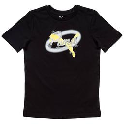 Boys (8-20) Puma(R) Airbrush Short Sleeve Tee - Puma Black