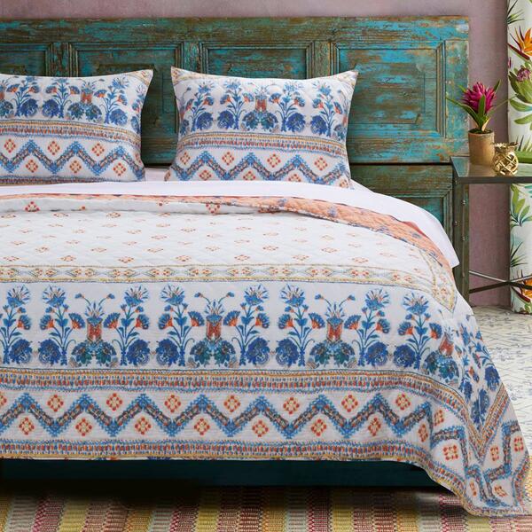 Greenland Home Fashions&#40;tm&#41; Aleena Boho Patchwork Quilt Set - image 