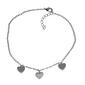 Barefootsies Diamond Accent Multi Heart Anklet Bracelet - image 1
