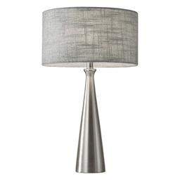 HomeRoots 22in. Silver Metal Base Table Lamp