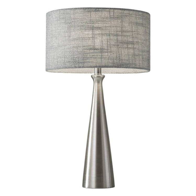HomeRoots 22in. Silver Metal Base Table Lamp