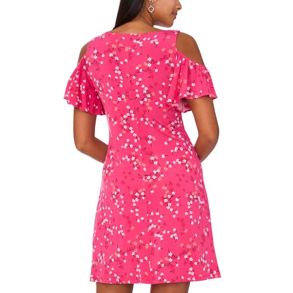 Womens MSK Cold Shoulder Ditsy Floral Shift Dress - Boscov's