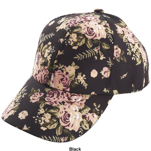 Womens Madd Hatter All Over Floral Baseball Cap