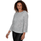 Womens Skye’s the Limit Icy Blue Sparkle Long Sleeve Crew Neck S - image 3