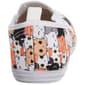 Womens Ashley Blue Canvas Cat Faces Slip On Fashion Sneakers - image 4