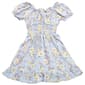 Girls (7-16) No Comment Flower Puff Sleeve Ruffle Trim Dress - image 2