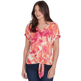 Plus Size Skye''s The Limit Garden Party Print Short Sleeve Tee