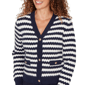 Womens Emaline Golden Nautica Zig Zag Button Front Cardigan - image 5