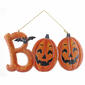 Boo Text Wall Decor with Bat & O''s as Jack-O-Lanterns - image 1