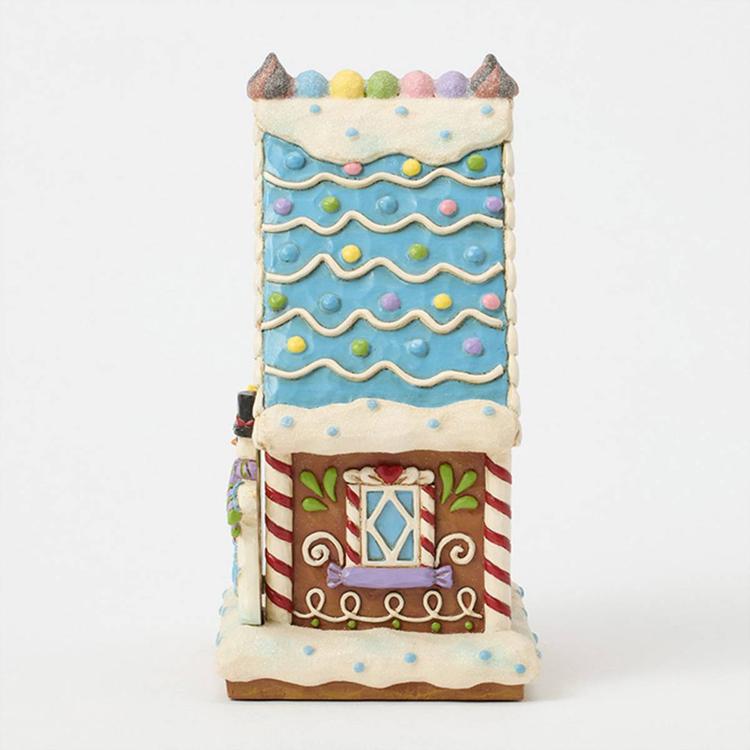 Jim Shore Gingerbread LED Sweet Shop Christmas Figurine