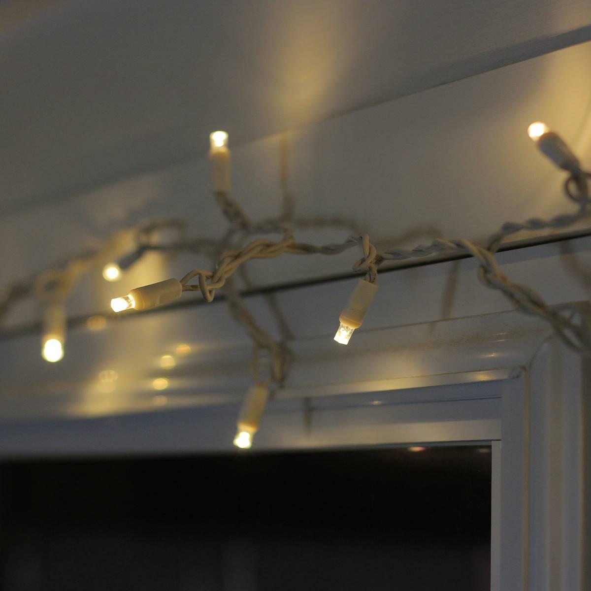 HUB 35ct. Warm White LED Wide Angle Christmas Lights