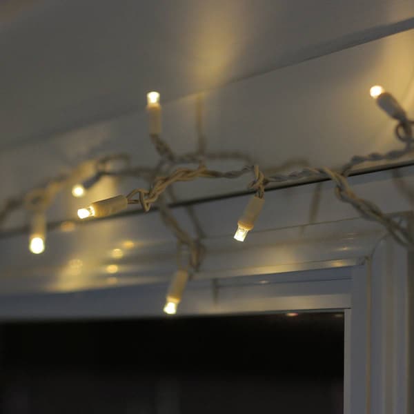 HUB 35ct. Warm White LED Wide Angle Christmas Lights