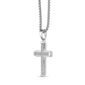 Mens Lynx 1ctw. Lab-Grown Diamond Cross Pendant Necklace - image 2