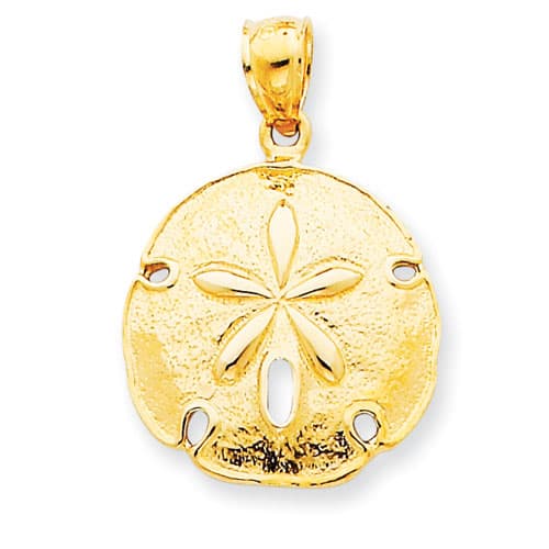 Gold Classics(tm) 14kt. Gold Sand Dollar Pendant - image 