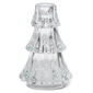 K&K Interiors Glass Christmas Tree Taper Candleholder - image 1