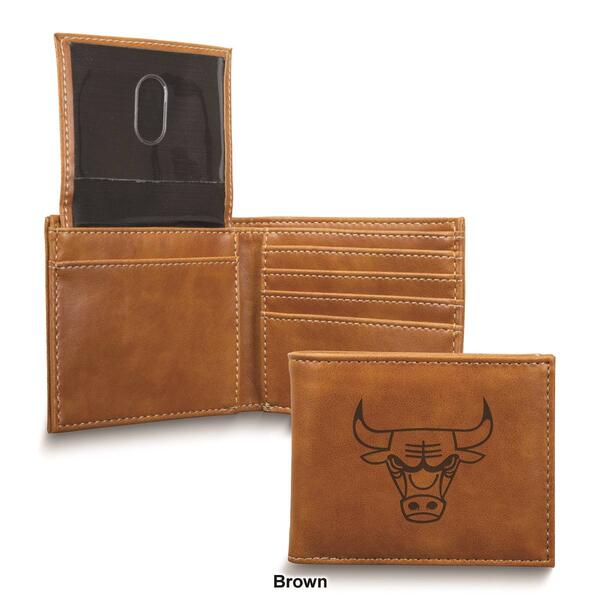 Mens NBA Chicago Bulls Faux Leather Bifold Wallet