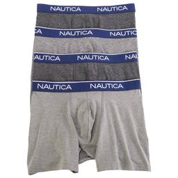 Mens Nautica 4pk. Boxer Briefs - Black