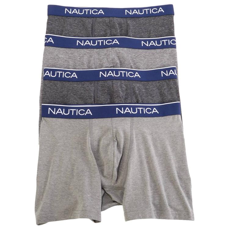 Mens Nautica 4pk. Boxer Briefs - Black