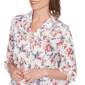 Petite Alfred Dunner Austin Etched Floral Butterfly Blouse - image 5