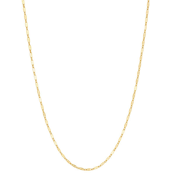 Design Collection Gold-Tone 18in. Lace Chain Necklace - image 
