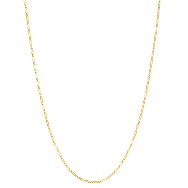 Design Collection Gold-Tone 18in. Lace Chain Necklace - image 