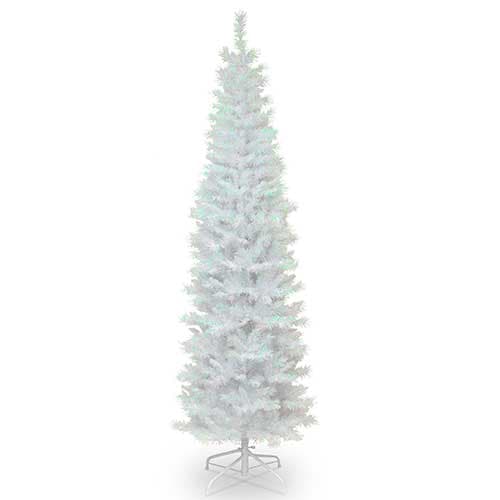 National Tree 6ft. White Iridescent Tinsel Tree - image 
