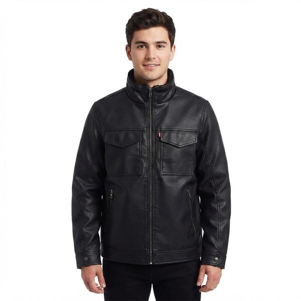 Mens Levi''s(R) Sherpa Lined Trucker Coat - image 