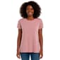 Womens Absolutely Famous Short Sleeve Embroidered Daisy Tee - image 1