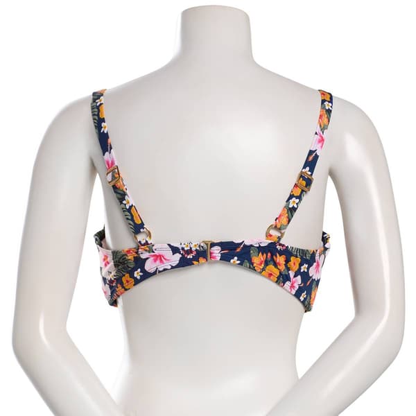 Womens Catherine Malandrino Floral Bloom Bikini Swim Top