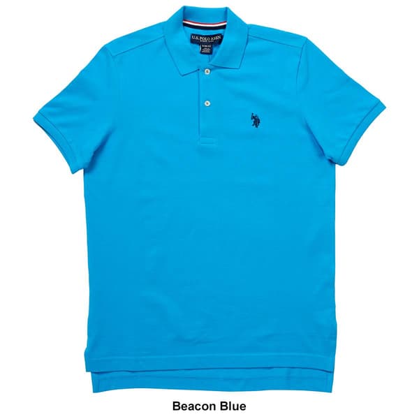 Mens U.S. Polo Assn.&#174; Solid Slim Fit Pique Polo