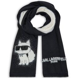 Womens Karl Lagerfeld Cozy Cat Scarf
