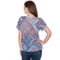 Womens Ruby Rd. French Riviera Short Sleeve Patchwork Tee - image 2