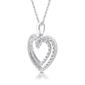 Nova Star&#174; Lab Grown Diamond Double Intertwined Hearts Pendant - image 2