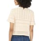 Womens Cece Short Sleeve Open Knit Crochet Sweater - image 2