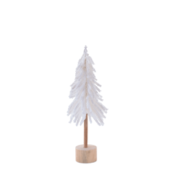 Melrose Flocked Pine Tree Tabletop Décor - Set of 3