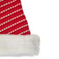 Northlight 17in. Red and White Striped Santa Hat With Pom Pom - image 2