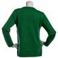 Womens By Design Long Sleeve Crew Neck Reindeer Pug Sweater - image 2