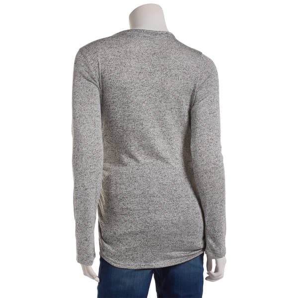 Womens Maternity Due Time Long Sleeve Cinch Shirt