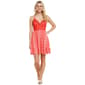 Juniors Madden Girl Crochet Bodice Tie Back Mini A-Line Dress - image 1