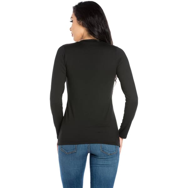 Womens 24/7 Comfort Apparel Solid Long Sleeve Tee