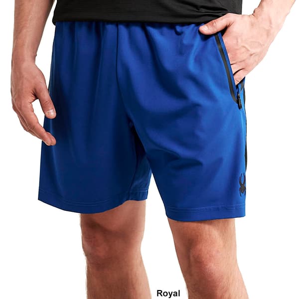 Mens Spyder Mesh Side Panel Woven Shorts