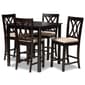 Baxton Studio Reneau 5pc. Wooden Pub Style Set - image 5